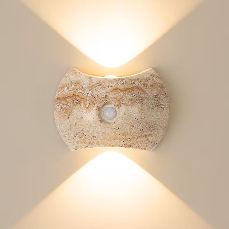 Curved Wall Light with Motion Sensor