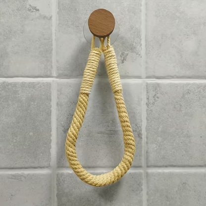 Wall-Mounted Rope Toilet Paper Holder